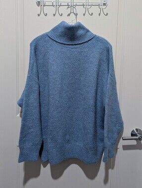 Mango Wool Blend Chunky Turtleneck Sweater
